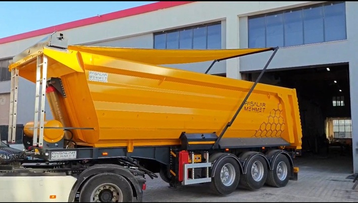 Havalı pistonlu branda sistemi açık konum