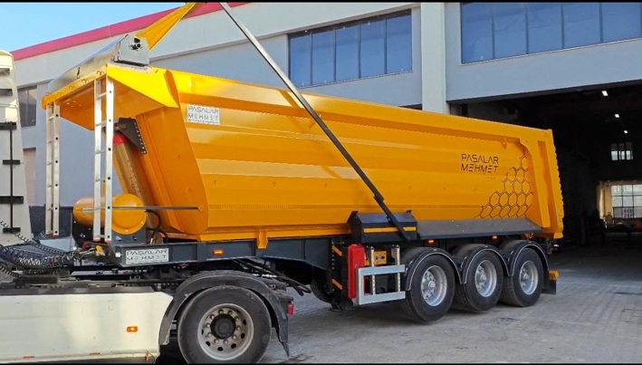 Havalı pistonlu branda sistemi kapalı konum